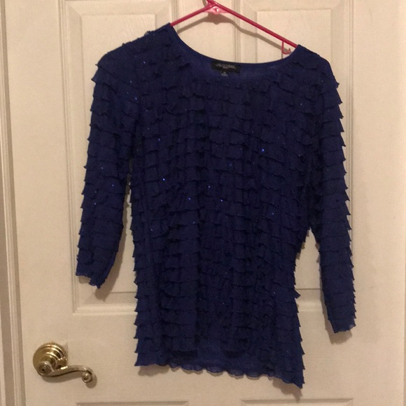 Royal blue blouse - Picture 1 of 6